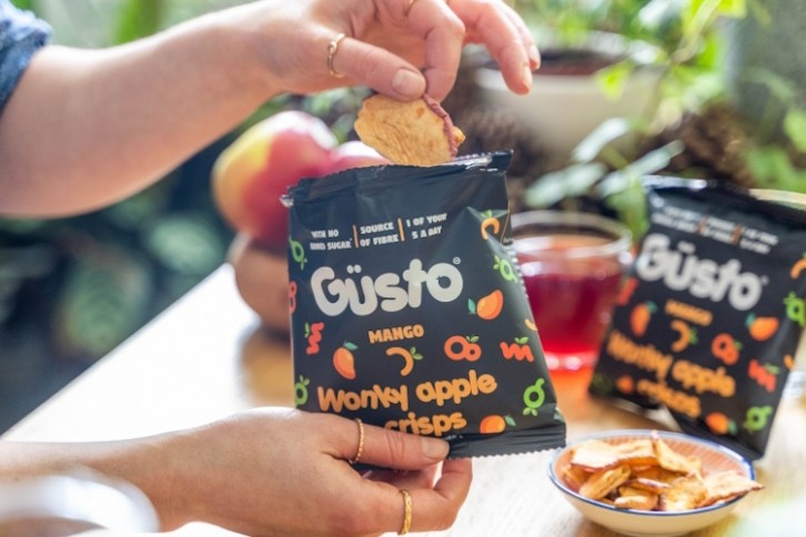 Gusto Snacks is taking on the better-for-you and better-for-the-planet snacks space - one apple at a time. Pic: Gusto Snacks