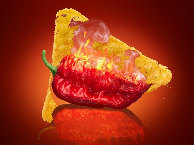 Paqui's tortilla chips are flavoured with Naga Viper and Carolina Reaper chillies, which score 1.4 and 1.7 million units on the Scoville scale, respectively. Pic: GettyImages