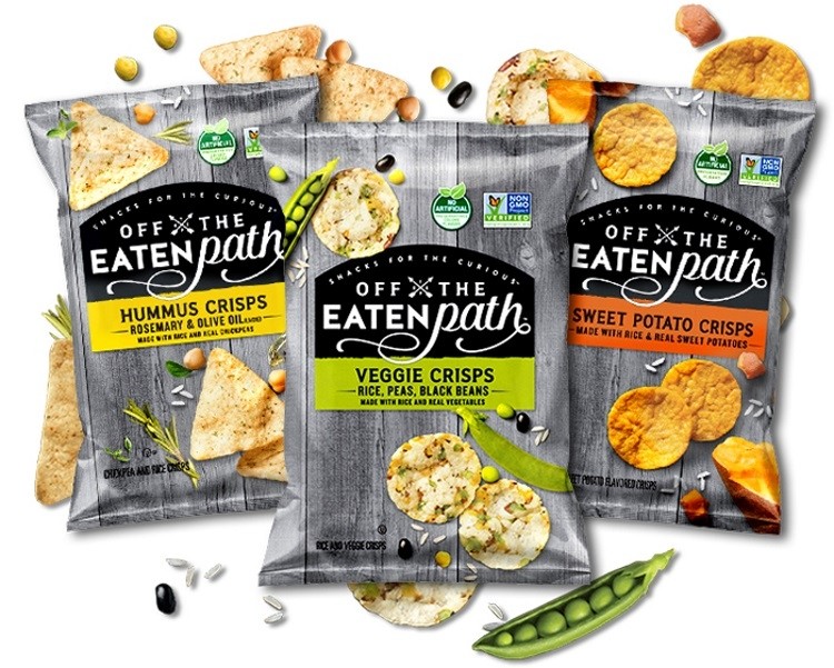PepsiCo's Off the Beaten Path veggie chips – targeted at consumers looking for a healthy and nutritious snack – are made with non-GMO rice, black beans, chickpeas and other less-processed ingredients.