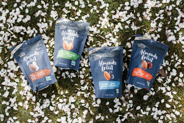 Blue Diamond has added several branded products to its portfolio in recent years, including these Almond & Fruit trail mixes. Pic: Blue Diamond Growers