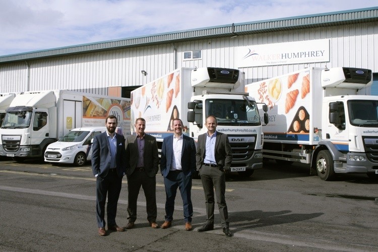Dan Watson (commercial director), Martin Humphrey (MD), Stewart Humphrey (purchasing director) and Simon Rennison (operations director) in the significantly larger loading area.