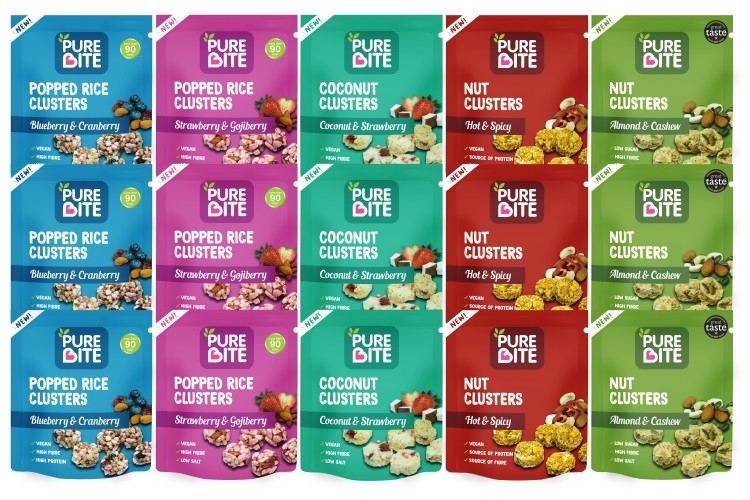 Pure Bite snacks are rolling out in Morrisons' stores across the UK. Pic: Pure Bite