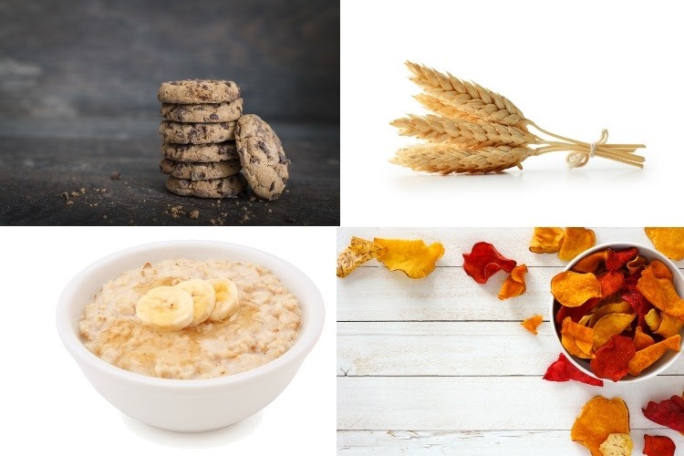 Four of the 2019 EIT Food projects cover fortied snacks, the first banana based breakfast, sugar reduced chocolate for cookies and healthier wheat. Pics: ©GettyImages