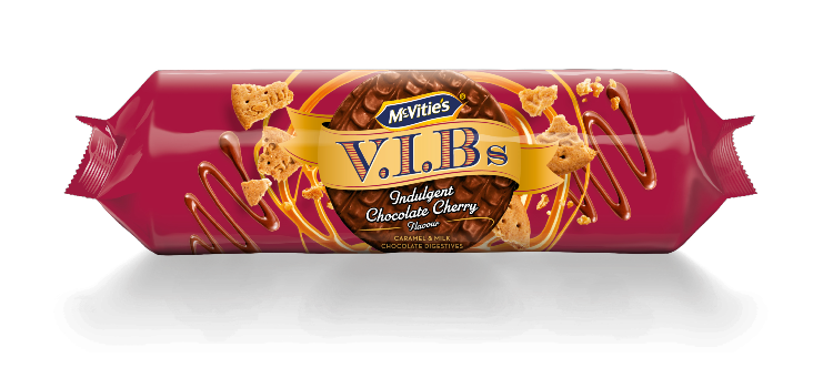McVitie’s new Indulgent Chocolate Cherry V.I.Bs  biscuit. pladis