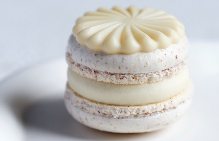 Belcolade's new plant-based white macaron. Pic: Belcolade
