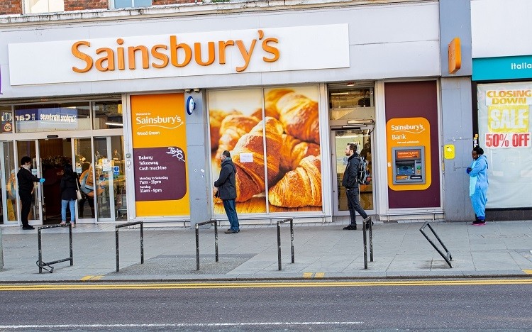 Supermarket retailer Sainsbury's has implemented social distancing measures ©GettyImages/Alessandro Mariscalco