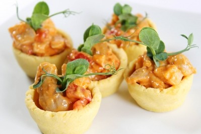 The gluten-free pastry cups come in sweet and savory