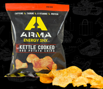Arma Energy Snx's caffeinated potato chips 