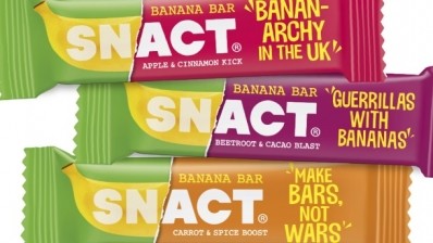 Snact has launched a line of banana bars, using surplus fruit from packhouses that would otherwise go to waste. Pic: Snact