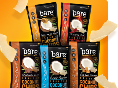 Bare Snacks coconut chips follows a 'hot trend' that is 'here to stay', says its marketing head 