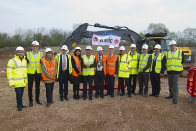 The ground breaking ceremony took place in Milton Keynes on April 2 and was attended by company executives, the local mayor and council executives