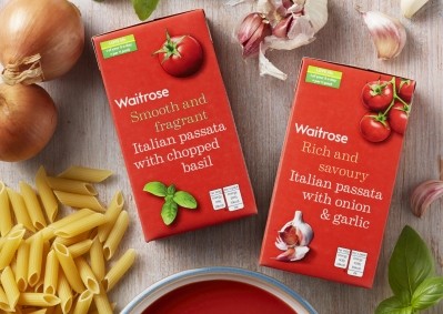 Waitrose changes its Passata packaging 