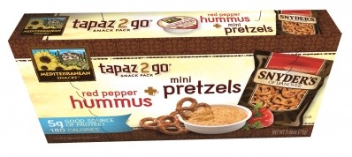 The Tapaz2go snack box can be opened and eaten on-the-go