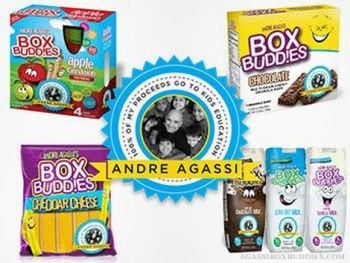 Andre Agassi and V20 Foods launch Box Budd!es kids' snacks