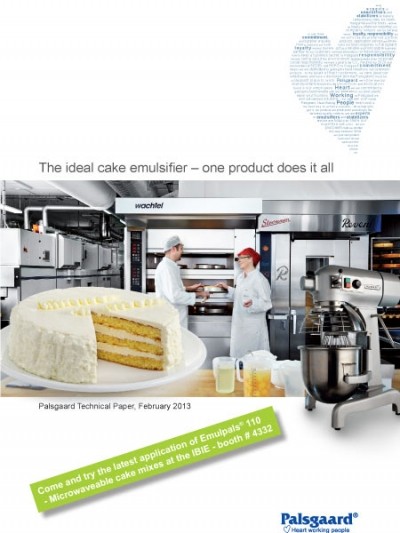 The ideal cake emulsifier – one product does it all