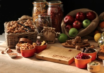 Graze will launch a new 12-strong range of products in to UK retails stores this week, says the firm.