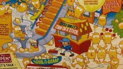 The offensive design on the Corn Pops cereal box. Pic: Kellogg's
