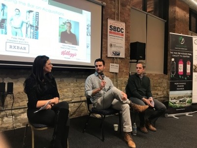CEO of RXBar Peter Rahal during a presentation at Hatchery Chicago.