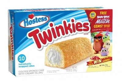 Hostess Twinkies are one of the products taking part in the collaborative gaming and sweepstakes campaign with Angry Birds.