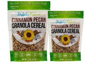 Diabetic Kitchen Cinnamon Pecan Granola Cereal is the biggest cold cereal seller on Amazon. Pic: Diabetic Kitchen