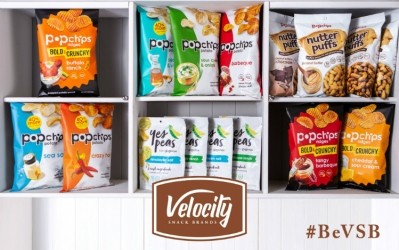 Popchips started in 2007 as a baked potato and rice chip snack brand. Its portfolio now includes a pea-based and peanut flour-based puff, as well as a ridged version of its flagship product.