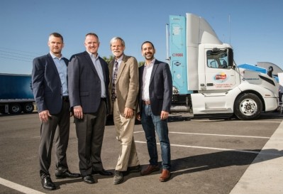 Frito-Lay hopes this tech will reach all of its facilities in the US, and that it will 'act as the catalyst to accelerate adoption of alternative fuel vehicles across the industry,' according to Michael O'Connell (second from left), VP of supply chain at PepsiCo.