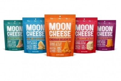 Moon Cheese snacks are made using patented technology to remove the moisture from cheese to produce an all-natural crunchy snack. Pic: NutraDried