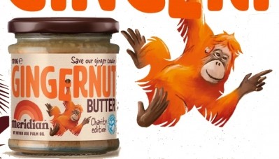 Meridian has pledged to donate 25p per jar of Gingernut Butter sold to International Animal Rescue. Pic: Meridian Foods