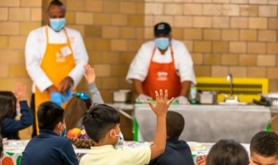 The Full Futures programme sees Wellness in the Schools chefs teach students from the Dr Henry H. David Family School in Camden, N.J. Pic: Campbell Soup Co.