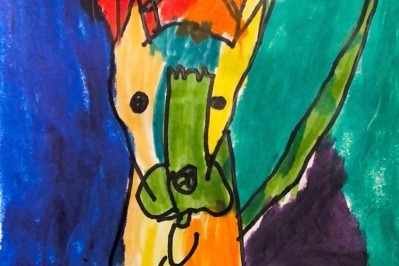 'My Dog Charlie' by Ben (age 6) is one of the artworks to go on display. Pic: Post