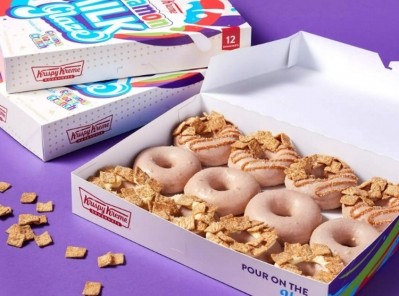The extremely limited trip of Cinnamon Toast Crunch-infused doughnuts. Pic: Krispy Kreme