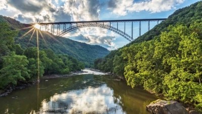 The New River Gorge Bridge in West Virginia is a popular tourist destination. Pic: Google