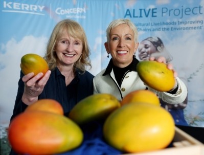 Carol Morgan, Concern’s Director of International Programmes and Catherine Keogh, Chief Corporate Affairs and Brand Officer for Kerry, launch Kerry and Concern's new partnership.