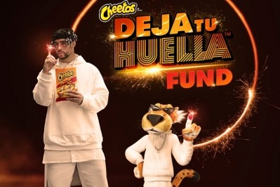 Cheetos Cheetah has extended his long-standing partnership with Bad Bunny. Pic: Frito-Lay