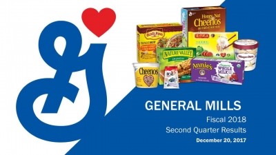 General Mills' net sales grew 2% in Q2, 2018. Pic: General Mills