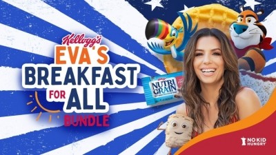 Kellogg’s enlists Eva Longoria to serve up breakfast for millions of hungry kids in the US