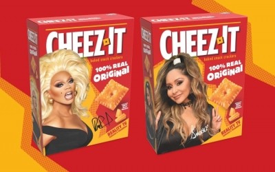 America First Legal has taken umbridge to Cheez-It packaging that features American drag queen and celebrity RuPaul. Pic: Kellogg's