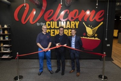 Tim McNight, Kellogg's plant manager, Mayor Andy Burman and Chris Silcock open Kellogg UK's new Culinary and Sensory Centre. Pic: Kellogg's