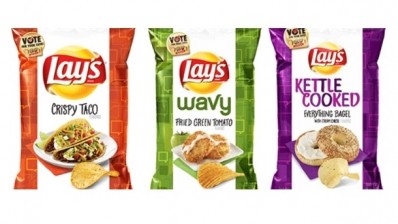 The US public voted Lay's Crispy Taco chips this year's winner of the Do Us A Flavor competition, followed up by Everything Bagel Cream Cheese and Fried Green Tomato. Pic: Lay's
