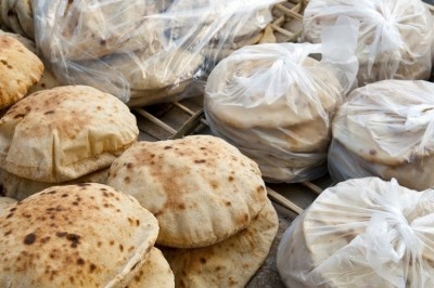 Typical Egyptian bread, on sale at a market in Cairo. Pic: GettyImages/Joel Carillet