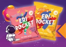 Kokoonic is marketing its new high-protein, low-sodium savoury snack range Eri Rocket as the ‘Snack of the Generation'. ©Eri Rocket/Kokoonic
