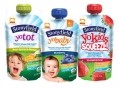 Stonyfield has partnered with Happy Family to launch pouched yogurt for infants.