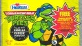 The heroes of Teenage Mutant Ninja Turtles appeared on now-extinct Hostess pudding pies.